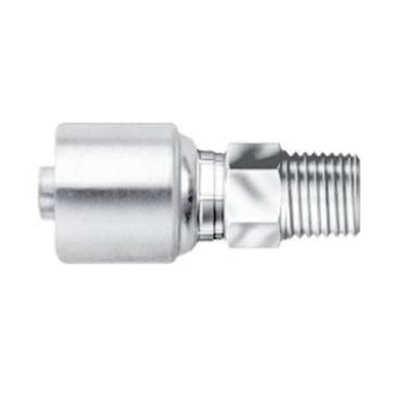Gates Hose Coupling; Glx Couplings; Crimp-On Fitting-3/4 in. Hose ID; 3/414 NPT Thread Size G44100-1212X